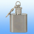 1 Oz. Brush Flask Key Chain (Screened)